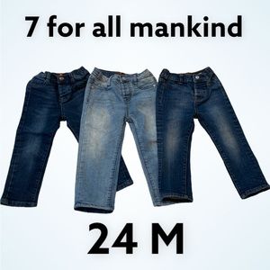 3 pairs of 7FAM boys jeans - size 24m